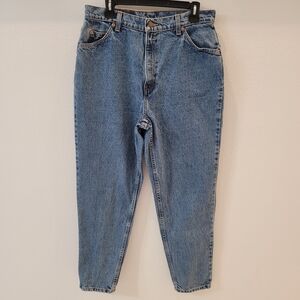 Vintage Levis Jeans High Waist Tapered Leg Fit 921 Size 16 Short Orange Tab